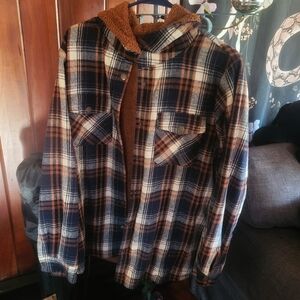 Plaid Hooded Women's Jacket
